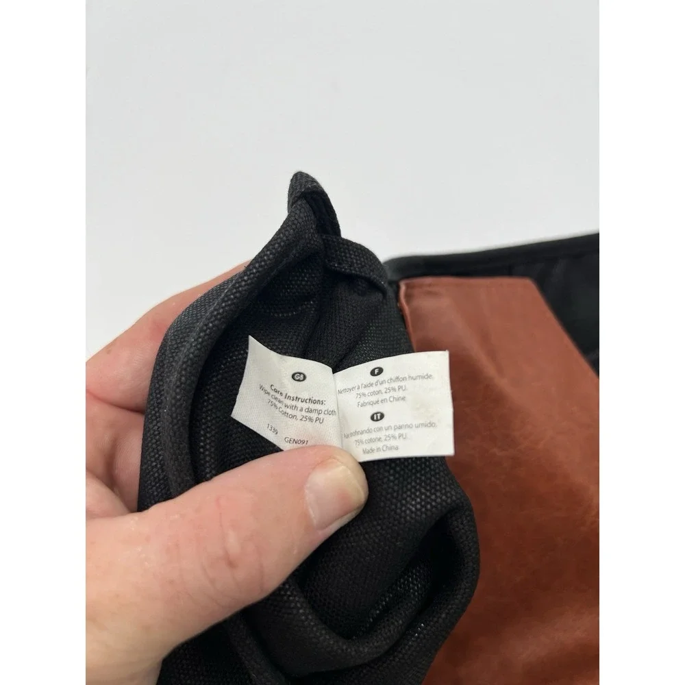 Gentlemen's Hardware GEN091 Charcoal Tool Roll Black Canvas Brown Buckle Tool